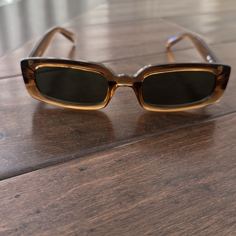 Le Specs dynamite rectangular frames tobacco - Picture 8 of 9
